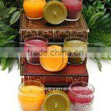 Clear Round Glass Candle Holder ( HLTH014 ) thumbnail-1