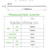 Translucent Polycarbonate Corrugated LED MINI Sheet (LiteGuide MINI) thumbnail-5
