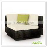 Audu Black Rattan Garden Elegant Chair thumbnail-1