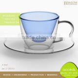 Unbreakable Pyrex Glass Drinking Custom Espresso Cup And Saucer thumbnail-5