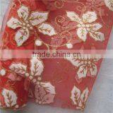 Hot Sale Silk Printed Organza Fabric India thumbnail-4