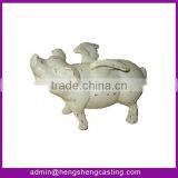 GARDEN DECORATIVE METAL PIG STATUE thumbnail-1