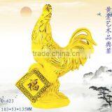 New Design 24k Gold Plated Cock Figurines