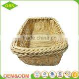 Hand Woven Washable Solid Plastic Food Basket thumbnail-2