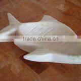 White Marble Fruit Dish Plate thumbnail-1