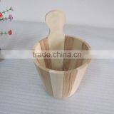 Custom Wooden Barrel, High Quality Wooden Cask, Wooden Bucket With Handle thumbnail-1