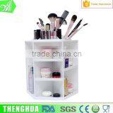 Rotation Hexagon Make-up Tools Plastic Storage Box Organizer Cosmetic Case thumbnail-1