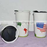 New Arrivel 11oz Ceramics Cup With Cover for Promotional thumbnail-2