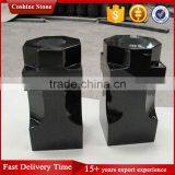 Shanxi Black Granite Cemetery Flower Vase For Headstone