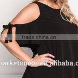 2017 Hot Sale High Quality Strapless Black Dress for Fat Women thumbnail-6