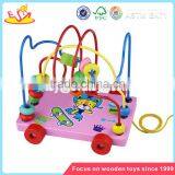 Wholesale Popular Education Wooden Wire Bead Toy for Kids New Style Wooden Wire Bead Toy for Children W11B014 thumbnail-5
