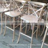 Ood Cross Back Bar Chair Hot Sale Bar Stool High Chair High Back thumbnail-1