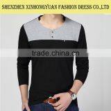 Custom V-neck Long Sleeves t Shirt for Men Print With Your Logo thumbnail-3