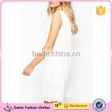 2015 Hot Sale Tailored Sleeveless Shift Dress With Pleats thumbnail-3