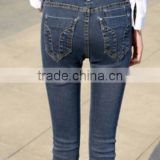 Women Garment Factory Denim Trousers thumbnail-3