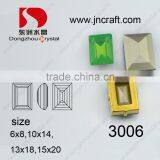 Imitation SW Light Sapphire Crystal Rectangle Stone for Jewelry Garment Parts thumbnail-2