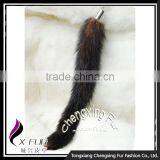 CX-R-35A Wholesale Key Chain Genuine Mink Fur Tail Custom Keychain thumbnail-3