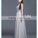 Latest Design Grace Woman Pleats Tulle Evening Dresses for Bridesmaids Dresses thumbnail-4