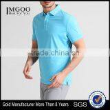 MGOO Factory Supplier Dri Fit Polo Shirts Wholesale Mens Golf Polo Shirt Embroidered With Logo thumbnail-1