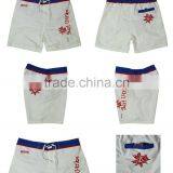 Cheap Price Custom Logo White Board Shorts / Mens Blank Beach Shorts thumbnail-6