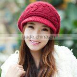 Stylish Autumn Knitted Cap Knitted Hat Double Layer Fashion Winter Hat for Young Girls SV005411 thumbnail-3