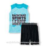 Boys Sleeveless Top and Shorts pj Set thumbnail-1