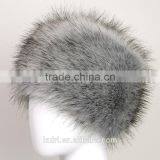 New Fashion Velvet Winter Warm Dome Caps Faux Fox Fur Hat Fake Mink Fur Hats For Women Skullies Beanies Bone thumbnail-3