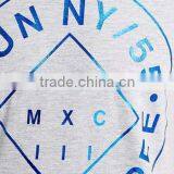 Blue Slim Foil Print T-Shirt thumbnail-3