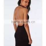 Sexy Deep Plunge Neck Bodycon Fit Dress Designer One Piece Party Dress thumbnail-4