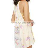 2017 OEM Summer Femme Silky Tunic Dream Free Printed Sexy Blouse thumbnail-5