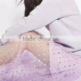 2017 OEM Summer Semi Perspective Tulle Flowy Skirts With Paillettes thumbnail-2