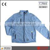 Spring 100% Polyester Bodkin Clothing Gray Mens Knitted Wool Jacket thumbnail-1