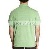 Mens Short Sleeve Slub Cotton Polo T-shirt thumbnail-2