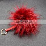 Top Quality Raccoon Fur Pom Pom for Hat/garment/key Chain thumbnail-2