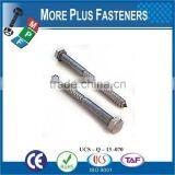 Made In Taiwan External Black Phosphate White Coated Galvanized Metric Lag Bolt thumbnail-4