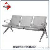Metal Shine Silver Hospital Waiting Chair thumbnail-1