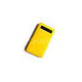 Ultra-thin Power Bank Chargers 4000mAh Single USB For Blackberry , Yellow