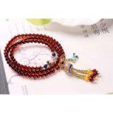 Neffly Jewelry Natural Blood Amber Bracelets 4 mm With S925 Silver Accessories Natural Beeswax Bluing, Lapis Lazuli Beads With Pearls thumbnail-2