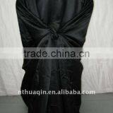 Self-tie Satin Chair Cover Pillowcase Chair Cover Cheap Satin Fabric Chair Cover
