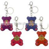 PVC Toy Bear Keychain Carabiner Key Ring for Gift Rubber Keyring Key Chain Promotion
