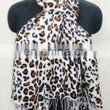 Animal Silk Pashmina Wool Printed Shawls