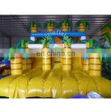 2017 crazy and popular custom giant inflatable jungle slide inflatable dry slide for adult and kids