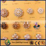 26mm Shining Gold Rhinestone Button With Shank/flat Back for Garment