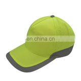 Fluorescence Color 5 Panel Mesh Cap With Reflective Band thumbnail-6