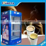 60L Vertical Single Hot Drinks Cabinet Supermarket Drinks Milk Tea Heating Insulation Cabinet Hot Display Cabinet