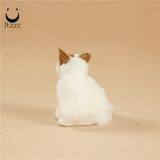 ITZZZ Realistic Life Size Simulation Sitting Cat Furry Animal With Plastic Cat Photography Props thumbnail-4