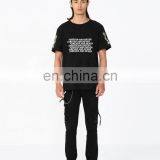DiZNEW Clothing Manufacturers Custom Mens Cotton Embroidery Plain Black T Shirt thumbnail-3