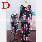 2019 NEW LONG Sleeve FLORAL Mom Daughter Dress Family Matching Outfit (this Link for Girls,1-8years) thumbnail-5