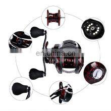 Amazon Metal 18+1BB 7 - 10 кг максимальное усилие тяги 7.1:1 бейткастинг-моток в красном цвете Crack для рыбалки в соленой воде thumbnail-4