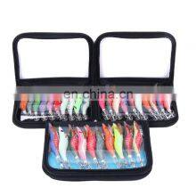Amazon 10 Pieces /set 2.5/3.0/3.5 Inches Shrimp Luminous Fish Bait Squid Jig Kit
